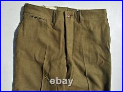 WW2 US Army Officer's Button Fly Wool Pants/Trousers Size 34x31
