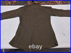 WW2 US Army Officer's Gabardine Long Sleeve Shirt Size 14x30