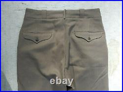 WW2 US Army Officer's Pinks Zipper Fly Pants/Trousers Size 30x29.5
