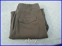 WW2 US Army Officer's Pinks Zipper Fly Pants/Trousers Tag Size 31R 1944