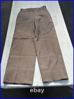 WW2 US Army Officer's Pinks Zipper Fly Pants/Trousers Tag Size 31R 1944