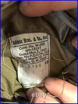 WW2 US Army Officer's Short Overcoat Original 1942 Excellent Condition WWII