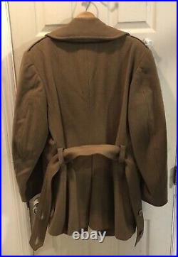 WW2 US Army Officer's Short Overcoat Original 1942 Excellent Condition WWII