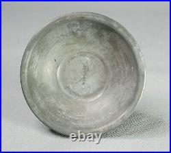 WWII German Army Wehrmacht Officer Soldier Shaving Soap Bowl Pewter Marked