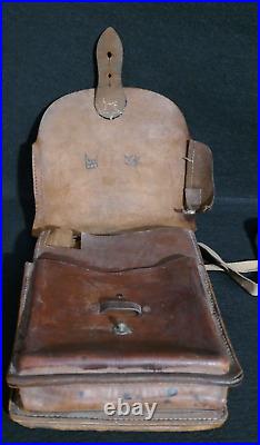 WWII Imperial Japanese Army IJA Type Officers Leather Map Document Case, Early