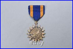 WWII U. S. ARMY AIR CORPS AIR MEDAL NAMED TO 77th DIV. OFFICER 6 LINE ENGRAVED