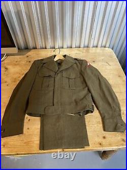 WWII US Army 4th Army IKE Eisenhower Officer Uniform EXCELLENT Colonel BJ Guin