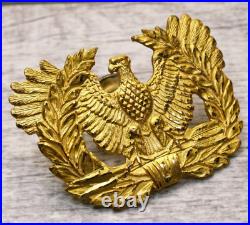 WWII US Army Eagle Rising Warrant Officer Hat Cap & Lapel Pin Badges Authentic