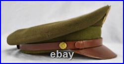 WWII US Army military uniform dress jacket visor cap Luxenberg Officer hat named