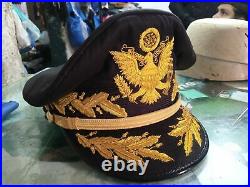 WWII USA General Douglas MacArthur Black Cap WW2 US Army Officers Hats