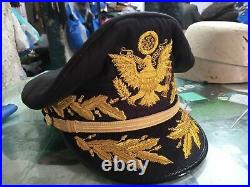 WWII USA General Douglas MacArthur Black Cap WW2 US Army Officers Hats