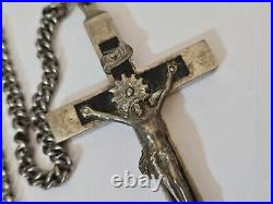 WWII WW2 German Army Wehrmacht Officer Pectoral Cross Pendant Crucifixes (No. R3)