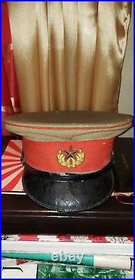 WWII original IMPERIAL GUARD Japanese Army OFFICER HAT COLLECTIBLE ANTIQUE