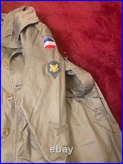 World War II Regulation Army Officer's O'coat Field Size 38s