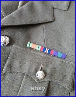 Ww2 Named Major British Army Officer Uniform Jacket Wwii Soldier Military 1960s