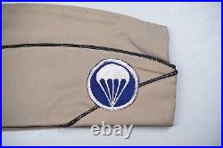 Wwii U. S. Army Airborne Pir Officer's Overseas Cap Full Colonel