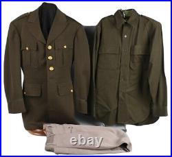 Wwii Us Army Air Corps Officer Uniform Dfc Recipent