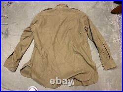 Wwii Us Army M1937 M37 Wool Officer Combat Field Shirt- XL