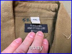 Wwii Us Army M1937 M37 Wool Officer Combat Field Shirt- XXL